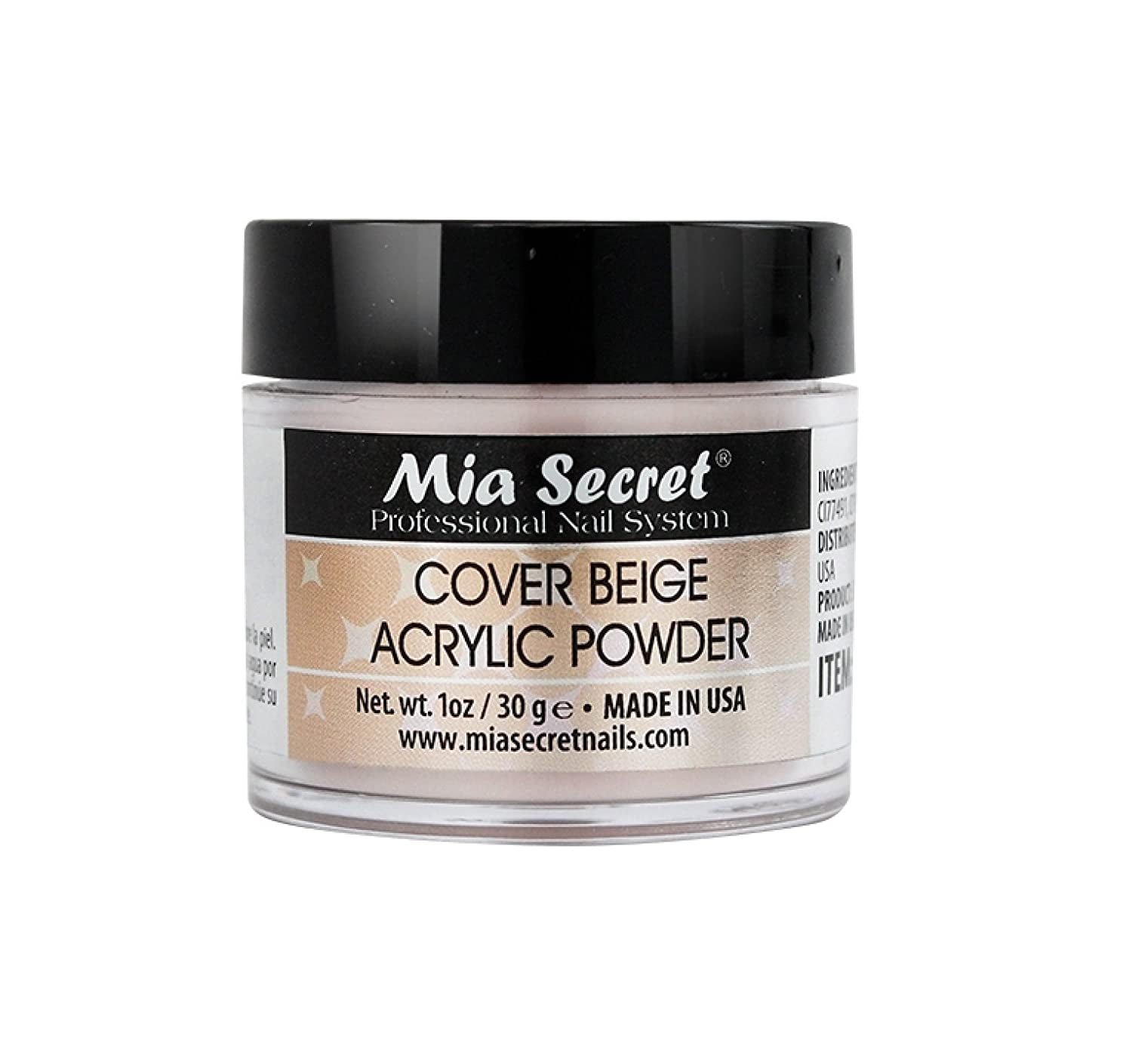 Mia Secret Acrylic Nail Powder (1oz; Cover Beige ...