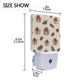 thumbnail image 4 of Yayeee LED Night Light for The Home Plug in With Light Sensors 2 Pack, Beige Christmas Gift Pattern, 4 of 6