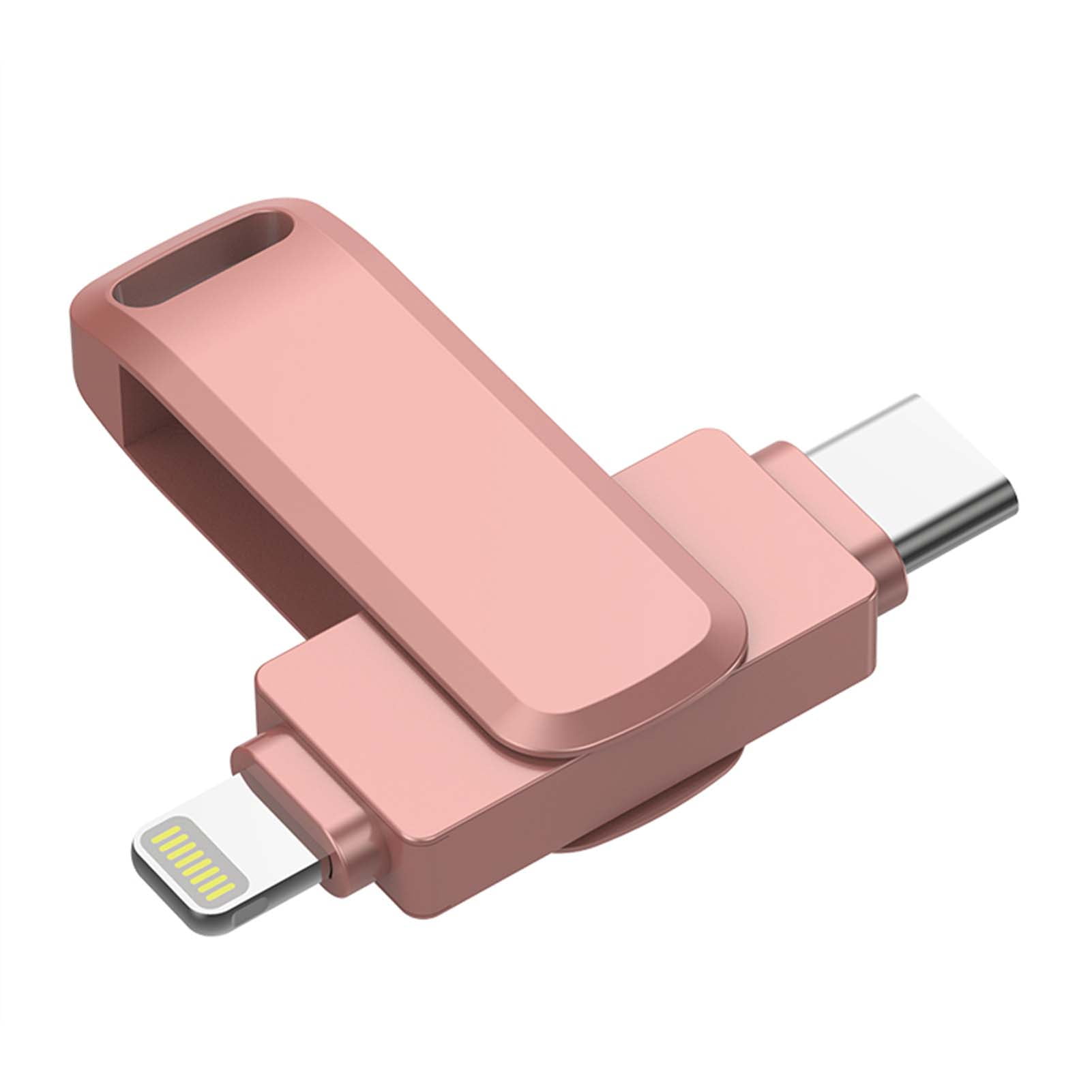 YUOY 128GB Flash Drive for iOS Android Phone/pad/USB C Devices 2in1