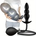 thumbnail image 1 of 1pc Silicone Expand Inflatable Anal Plug, Expansion Diameter 5.1inch Inflatable Super Anal Plug Inflatable Huge Butt Plug Vagina Anus Expansion Prostate Massage Ass Dilator Sex Toy, 1 of 4