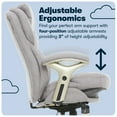 thumbnail image 6 of Serta Back in Motion Technology Fabric Executive Office Chair, Light Gray, 6 of 12