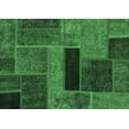 thumbnail image 1 of Ahgly Company Indoor Rectangle Patchwork Emerald Green Transitional Area Rugs, 8' x 12', 1 of 4
