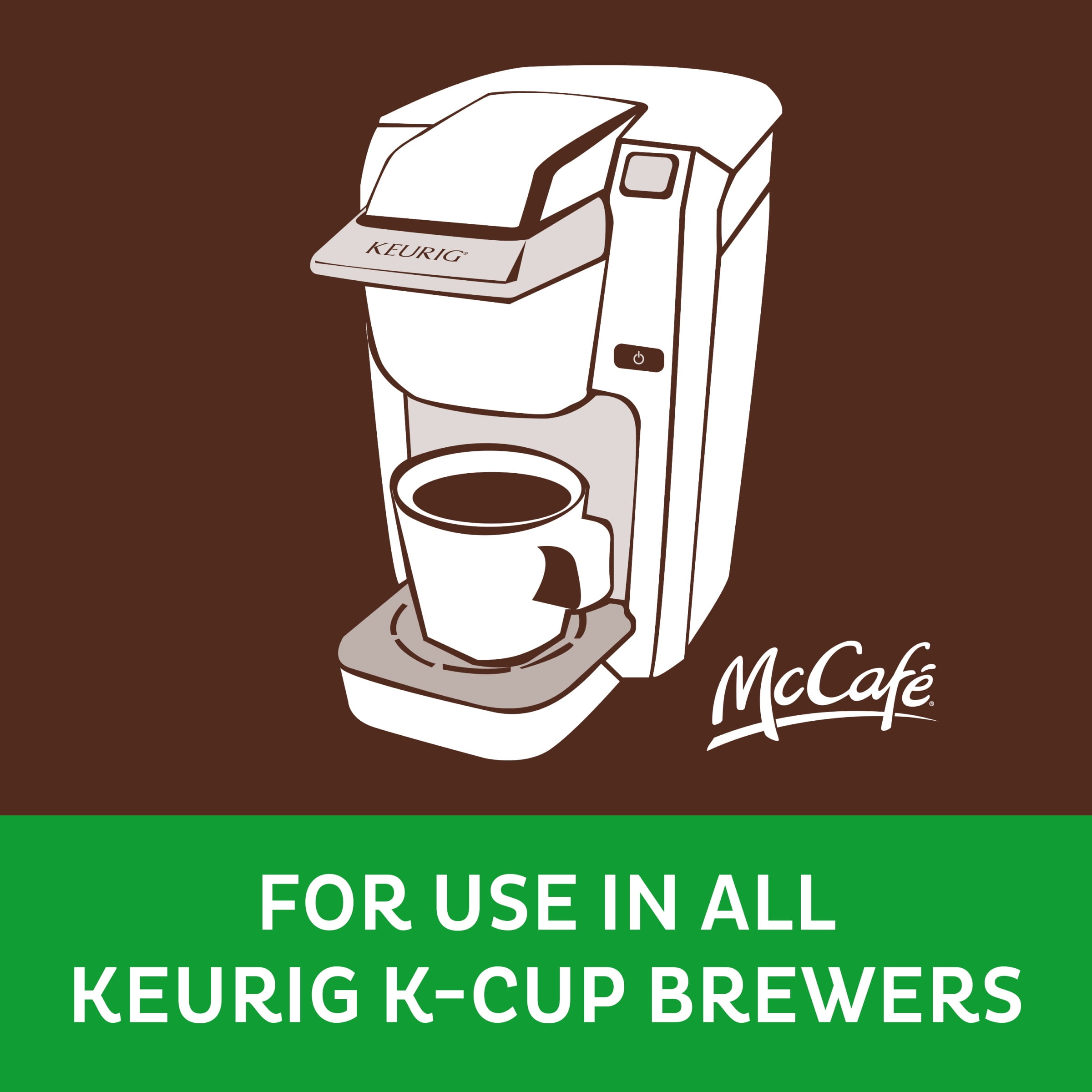 McCafe Premium Roast Decaf Coffee K-Cup Pods, Decaffeinated, 18 ct - 6.2 oz Box