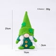 thumbnail image 5 of 2 adornos de peluche de gnomos para el día de San Patricio, gnomos irlandeses verdes, decoración de elfos, adornos de trébol para la mesa del hogar escandinavos hechos a mano, lindos regalos para el, 5 of 5