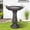 #2 Black, variant on Hamiedun 24.8" H Outdoor Concrete Bird Bath - Perfect for Adding Interest to Garden, Patio, Backyard, Porch and Deck