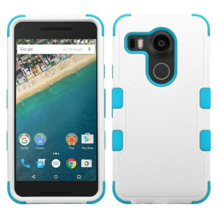 Insten Tuff Hard Dual Layer Rubber Coated Silicone Case For LG Google Nexus 5X - (Best Lg Nexus 5x Case)