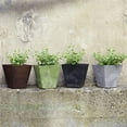 thumbnail image 5 of Root & Vessel Ella Square Planter, Black, 6", 5 of 6