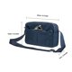 thumbnail image 2 of Bolso de mano para mujer: bolso de hombro y bandolera liviano y duradero para uso diario,2.6L(1583-AZUL), 2 of 4