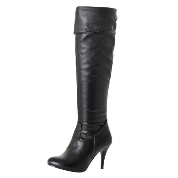 Women Thin High Heel Over Knee Boots Fashion Snow Long Boot Warm Winter Shoes