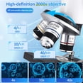 thumbnail image 2 of Microscopio Herwick 40X-2500X con aumento, pantalla HD de 4,3 pulgadas, 2 of 8
