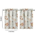 thumbnail image 4 of Rustic Autumn Harvest Design Kitchen Curtains 2 Piece Fall Leaves and Pumpkins, 4 of 4