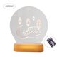 thumbnail image 1 of Billuyoard Luz de noche LED 3D lámpara de noche acrílica con pilas mesita de noche adorno de iluminación decoración del Festival Iluminación y accesorios Vistoso lámpara de aceite de sésamo, 1 of 6