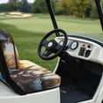 thumbnail image 3 of Yuyamidu Coconut Tree Golf Cart Seat Covers for Club Car Sunset Golf Cart Seat Covers Back Rest Seat Cushion Fit for Most 2 Seat Golf Carts Easy to Install and Clean, 3 of 7