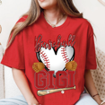 thumbnail image 2 of Baseball Gigi Heart Graphic Tee, 2 of 6