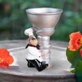 thumbnail image 4 of Estatuilla de chef Portavelas Mostrador Artesanía Decoración Club Adorno decorativo bufanda roja oscura Zulema Figurita de chef, 4 of 8