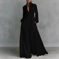 thumbnail image 2 of Tumotour Plus Size Button Up Shirt Dress for Women's Long Sleeve Flowy A-Line Maxi Dress Fall Tunic Dress, 2 of 7