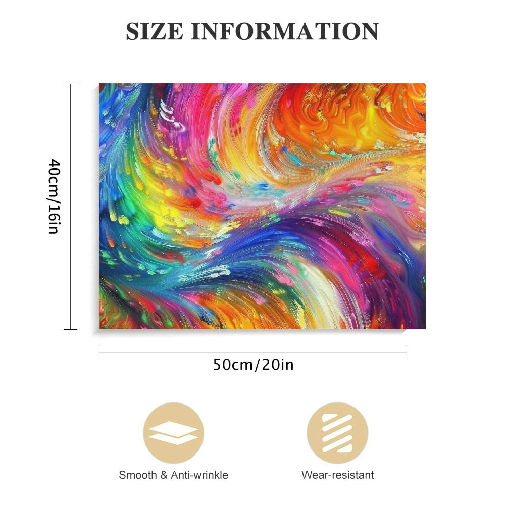 COMIO Abstract Colorful Wall Art Rainbow Canvas Wall Decor Bright Multicolor Color Blocks Splash Picture Art Modern Contemporary Prints Artwork for Home Living Room Bedroom Office Decoration