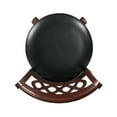 thumbnail image 4 of Weston Home Shapel Round Swivel Scroll Back 24" Counter Height Stool, Cherry/Black, 4 of 7