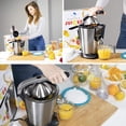 thumbnail image 5 of Chuzy Chef PKJCR305 160-Watt Electric Citrus Juicer, Stainless Steel, 5 of 5
