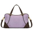 thumbnail image 4 of Wrangler Women's Suede Leather Satchel Handbag, Western Style Top-Handle Shoulder Crossbody Bag with Detachable Strap, Purple, 4 of 6