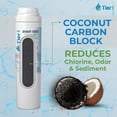 thumbnail image 4 of Tier1 GSWF Refrigerator Water Filter 3-pk | Replacement for GE GSWFDS, SmartWater 238C2334P001, Kenmore 46-9914, 469914, 9914, EFF-6023A, AP3418061, Fridge Filter, 4 of 9