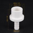 thumbnail image 2 of Unique Bargains 8mm Barb x 20mm Spigot Straight PVC Pipe Fitting Adapter White 3 Count, 2 of 5