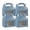 Blue and White / 4" / w/ Window / 100 Count, variant on Restaurantware Gable Gift Boxes Pack of 100 Greaseproof Paper Treat Boxes 9.5 x 5 x 5 Inches With Window, Disposable Design Kraft Containers for Weddings or Birthdays