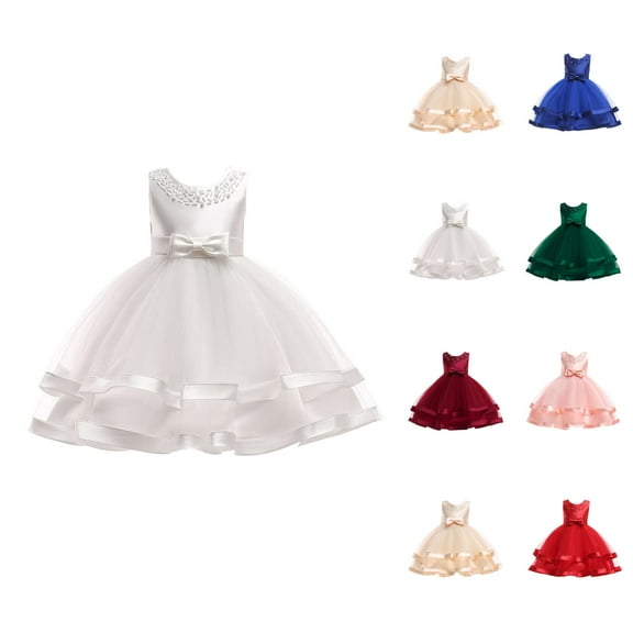 Girls' Dresses Girls Formal Dresses Girls Flower Dresses For Wedding Party Pageant Princess Dress