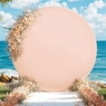 thumbnail image 2 of 6ft/6.5ft/7.2ft Circle Backdrop Cover Round Fabric Photo Background, Round Arch Backdrop Cover For Birthday Parties, Wedding Ceremonies, Photo Booth Backdrops, 2 of 7