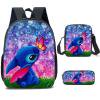 thumbnail image 1 of Mochilas para niños y niñas mochilas mochilas de viaje para niños bolsas de almuerzo (SetD 3pcs), 1 of 2