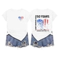 thumbnail image 4 of WERYOUNG Red White & Blue Graphic T Shirt For Women Short Sleeve Crew Neck Patriotic Tee 250th Anniversary USA Celebration T-Shirts Travel Party Comfortable Tops S, 4 of 4