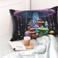 thumbnail image 4 of Yiaed Colorful Mushroom Print Brushed Microfiber Envelope Pillowcases, Standard,Envelope Closure Pillow Cases(No pillow core)-14"x20", 4 of 6