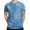 Blue, variant on Men's Fashion Novelty Tie Dye Print Short Sleeve T Shirt for Men - Casual Wear for Everyday Style