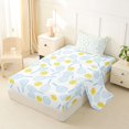 thumbnail image 2 of Manfei Tennis Ball Games Twin Sheets,Girls Sport Gaming Bedding For Girls,Cyan Tone,3 Pieces,1 Fitted Sheet and 1 Pillowcase, 2 of 7