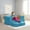 Blue, variant on ATR ART to REAL 4 Pcs Indoor Fold Out Toddler Play Couch, Modular Kids Convertible Couch,Blue