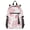 Pink Cow and Strawberry, variant on JIALIOU 14" Laptop Backpack Waterproof Airline Approved Stylish Casual Daypack for Travel Business College Work, Pink Cow and Strawberry