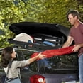 thumbnail image 3 of Transporteur de Cargaison à Toit Rigide, Coffre de Rangement pour Toit de Voiture Étanche de 17 Pi3 avec Clés de Sécurité, Ouverture Double Face, Installation Sans Outils, Supporte 165 Lb, 69"x33"x11 Pouces, Noir, 3 of 8