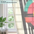 thumbnail image 4 of Yayeee Window Curtains Set of 2 for Living Room Light Filtering 63"x42", Geometric Circle, 4 of 7