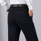 thumbnail image 5 of Pantalones de traje de hombre con cremallera y bolsillo, rectos, de tubo, de color liso, de poliéster, 5 of 9