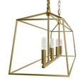 thumbnail image 5 of Hunter - Fair Oaks 4-light Luxe Gold, Extra Large Chandelier, Dimmable, Formal Style, Linear Shaped, for Bedrooms, Dining, Living Rooms - 13100, 5 of 9