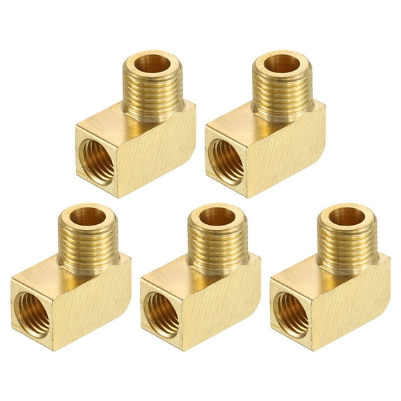 5Pcs Pipe Fitting 90 Degree Barstock Street Elbow M10 Male x M8 Female Pipe