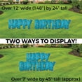 thumbnail image 2 of Victory Store 34" Tall Teal Glitter Happy Birthday Party Supplies 19875, 2 of 9