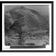Historic Framed Print, Old Man Mountain, near Meadow Lake - Altitude 7,800 feet - Central Pacific Railroad, 17-7/8" x 21-7/8"