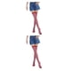 thumbnail image 1 of Medias sin costuras Minnieouse tipo 25 2piezas Iris Rayas muslo juego de rol Cosplay carnaval niñas vestido fiesta, 1 of 6