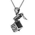 thumbnail image 3 of Aeravida Christian Prayer Box Locket .925 Sterling Silver Necklace | Delicate Sterling Silver Necklace for Women | Christian Prayer Box Long Necklace for Women | Necklace Women Jewelry | Gift for Men, 3 of 6