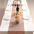thumbnail image 2 of 4X Sparkly Rose Gold Sequin Table Runners 12X108 Inch Shimmer Table for Wedding Anniversary Birthday Table Cloth, 2 of 5