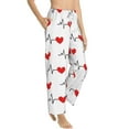 thumbnail image 3 of Kdxio Women's Comfy Stretch Heartbeat SymbolPrint Drawstring Pajama Pants-XX-Large, 3 of 9