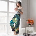 thumbnail image 6 of Picia Enchanted Forest Butterfly A Womens Soft Woven Cotton Elastic Waistband Sleep Pajama Pant Lounge Sleep Pant With Pockets And Drawstring-Small, 6 of 9