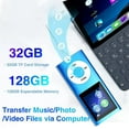 thumbnail image 6 of GENREEN Running Bluetooth 32GB MP3/DVD Player, Blue, 6 of 6