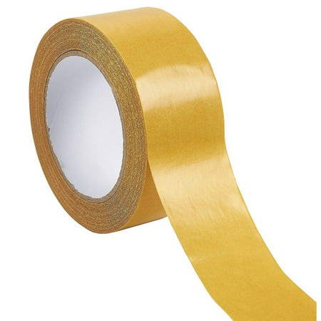 Heavy Duty Double-Sided Tape - Carpet Tape, Anti-Skid Tape Rug Gripper Adhesive for Area Rugs, Hardwood, Tile, Indoor, and Outdoor Floors, 2-Sided, 2-Inch x